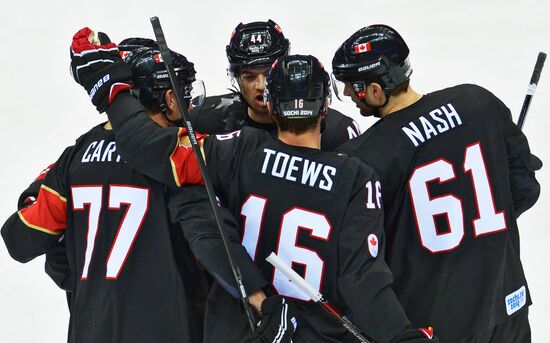 2014 Winter Olympics. Ice hockey. Men. Canada vs. Austria