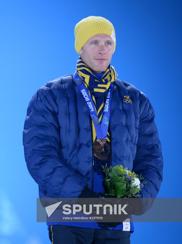 2014 Winter Olympics. Medal ceremony. Day Seven