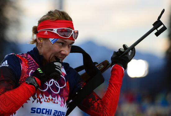 2014 Winter Olympics. Biathlon. Women. Individual race