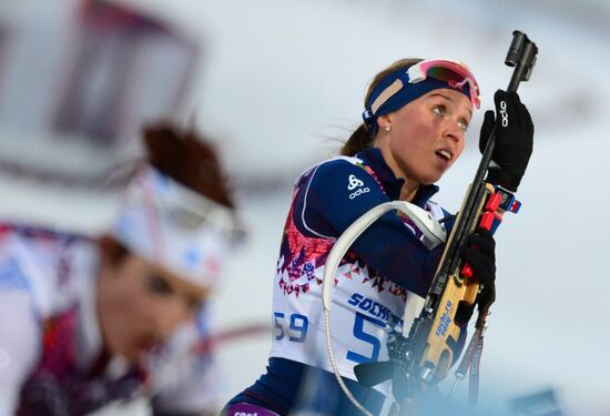 2014 Winter Olympics. Biathlon. Women. Individual race