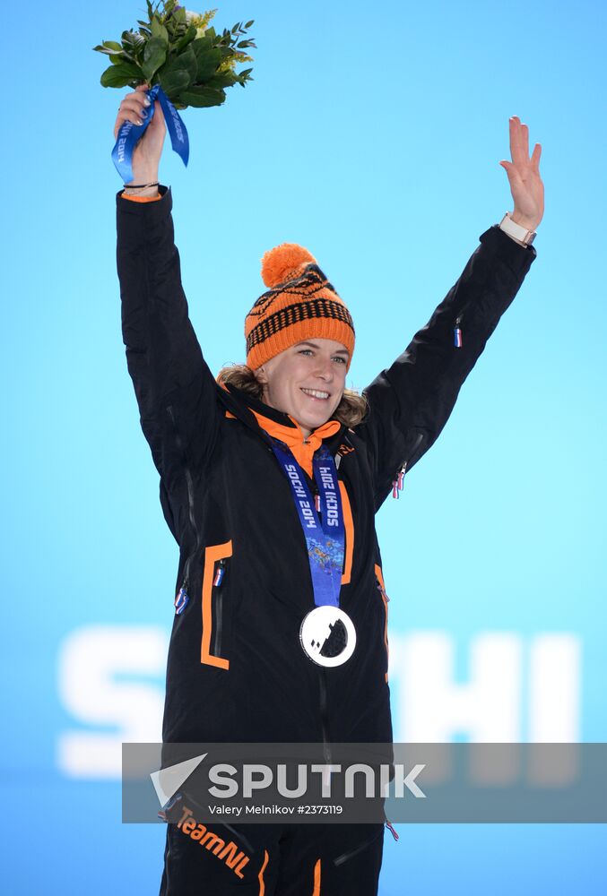 2014 Winter Olympics. Medal ceremony. Day Seven
