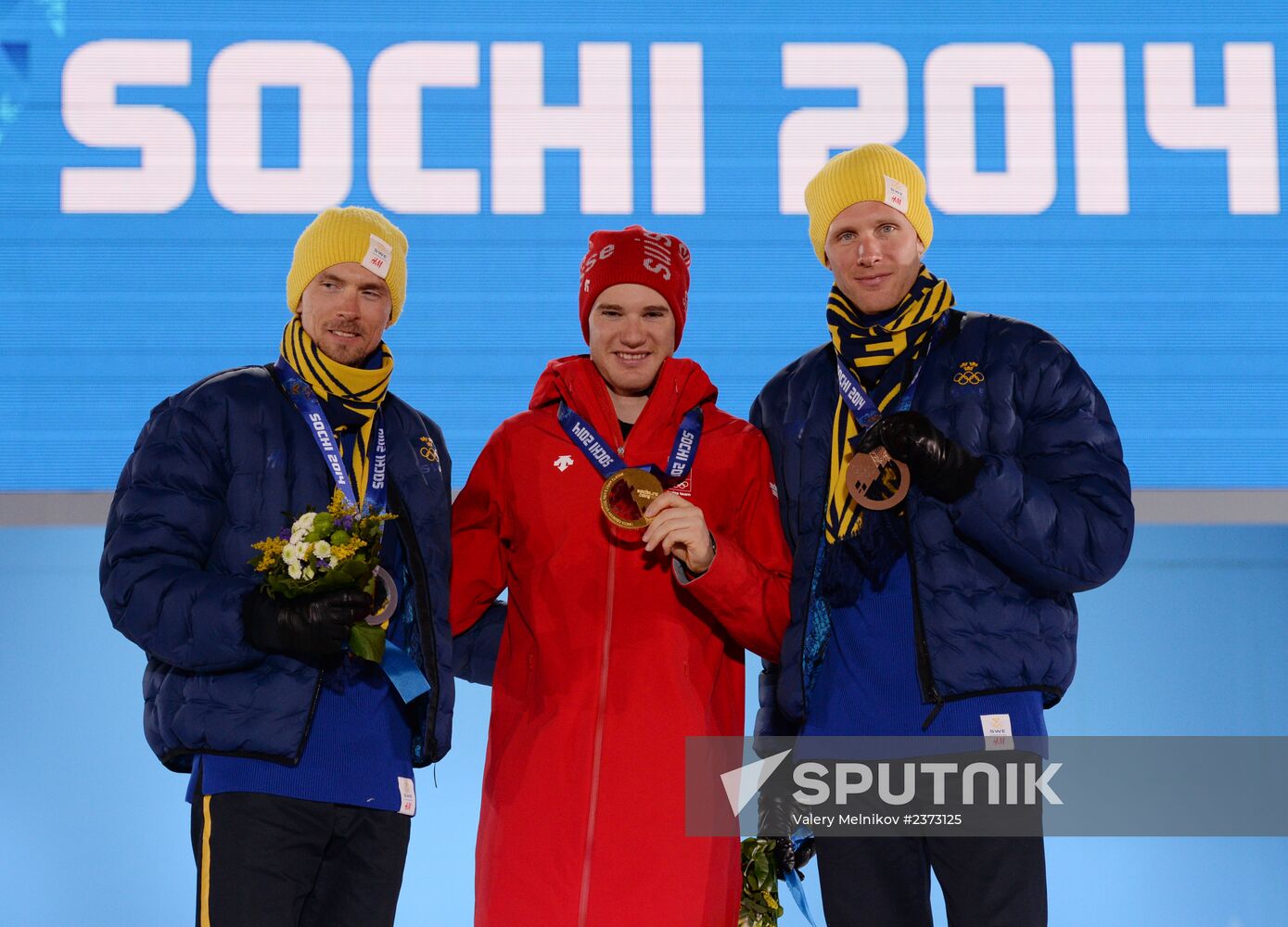 2014 Winter Olympics. Medal ceremony. Day Seven