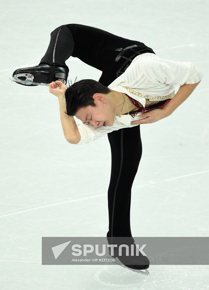 2014 Winter Olympics. Figure skating. Men. Free skating program