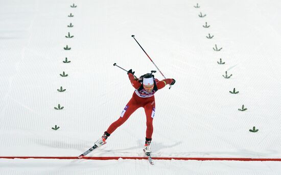 2014 Winter Olympics. Biathlon. Women. Individual race