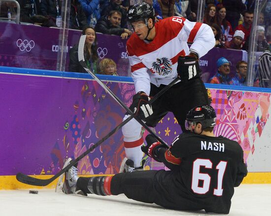 2014 Winter Olympics. Ice hockey. Men. Canada vs. Austria
