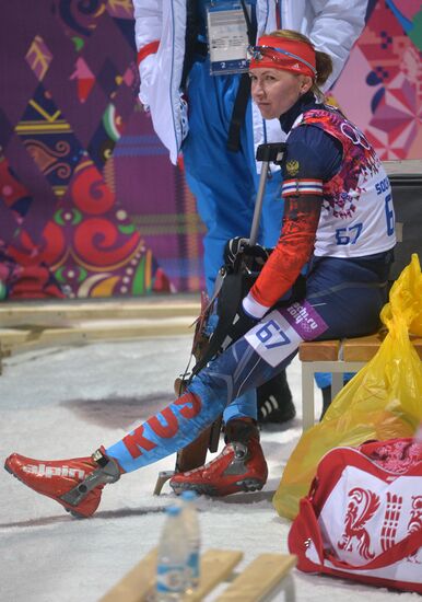 2014 Winter Olympics. Biathlon. Women. Individual race