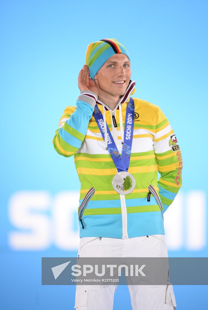 2014 Winter Olympics. Medal ceremony. Day Seven