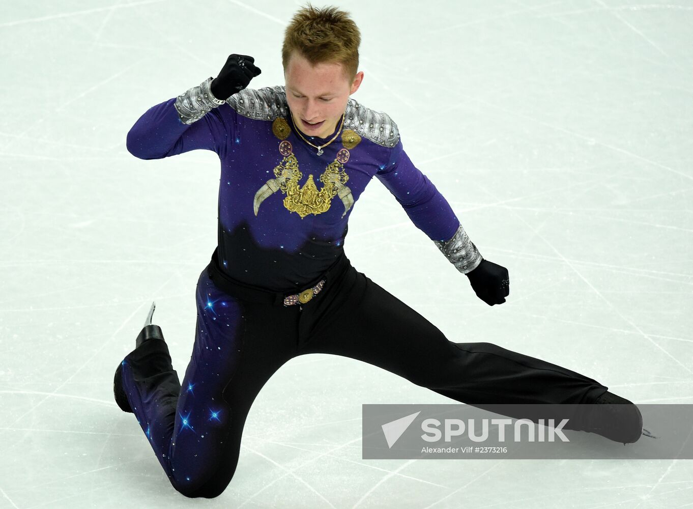 2014 Winter Olympics. Figure skating. Men. Short program. Free skating program