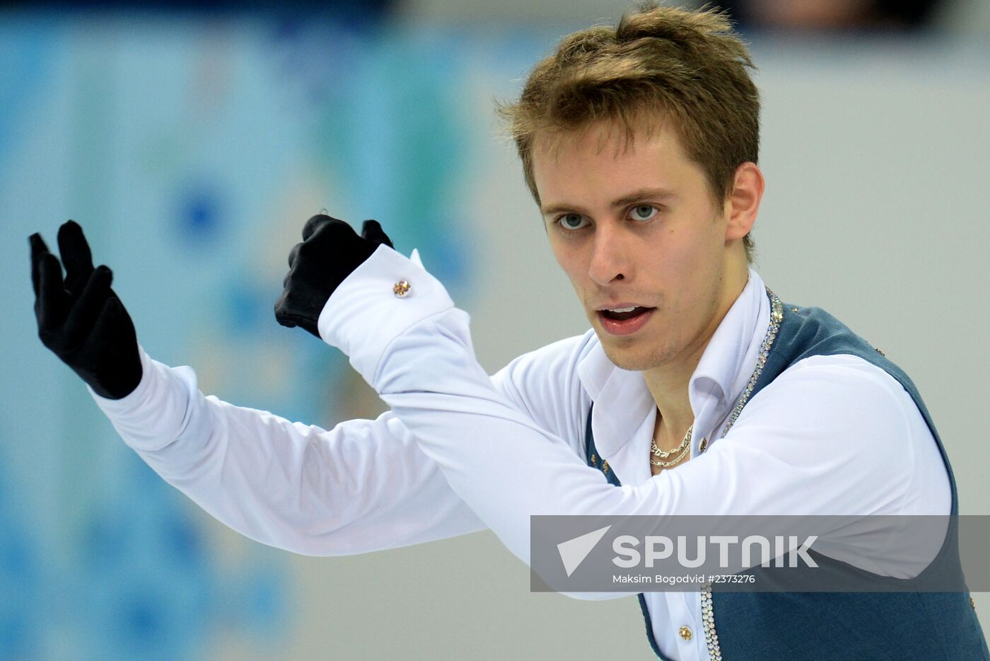 2014 Winter Olympics. Figure skating. Men. Short program. Free skating program