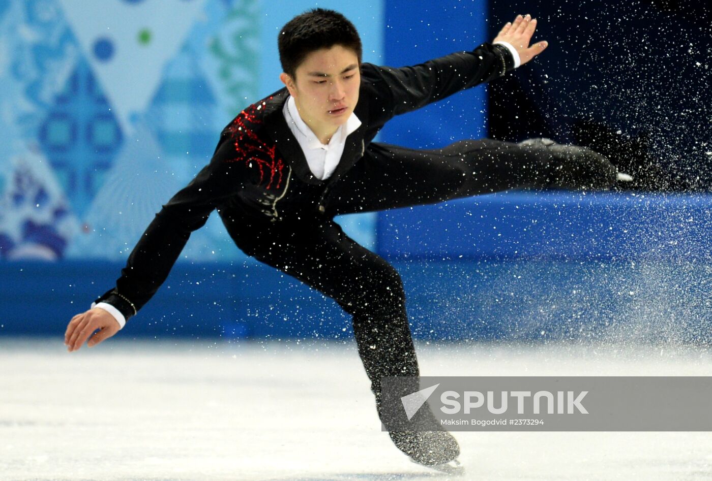 2014 Winter Olympics. Figure skating. Men. Short program. Free skating program