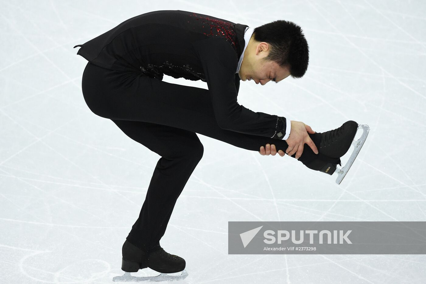 2014 Winter Olympics. Figure skating. Men. Short program. Free skating program