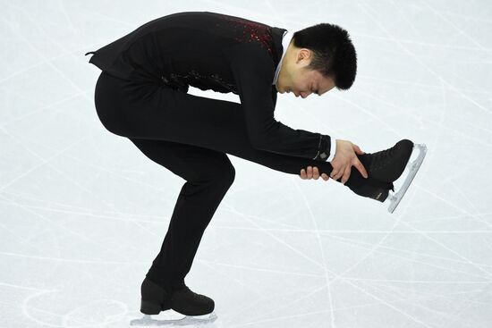 2014 Winter Olympics. Figure skating. Men. Short program. Free skating program