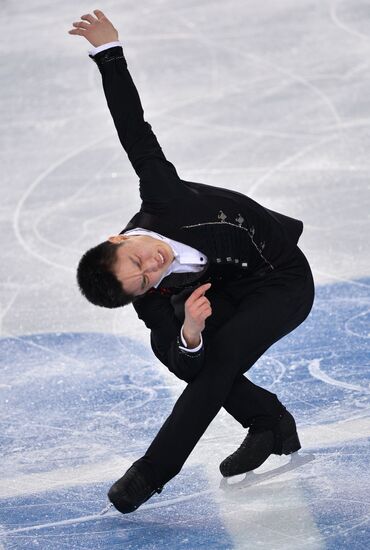 2014 Winter Olympics. Figure skating. Men. Short program. Free skating program