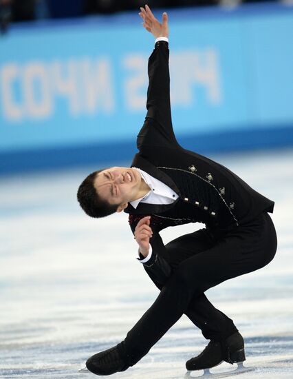 2014 Winter Olympics. Figure skating. Men. Short program. Free skating program