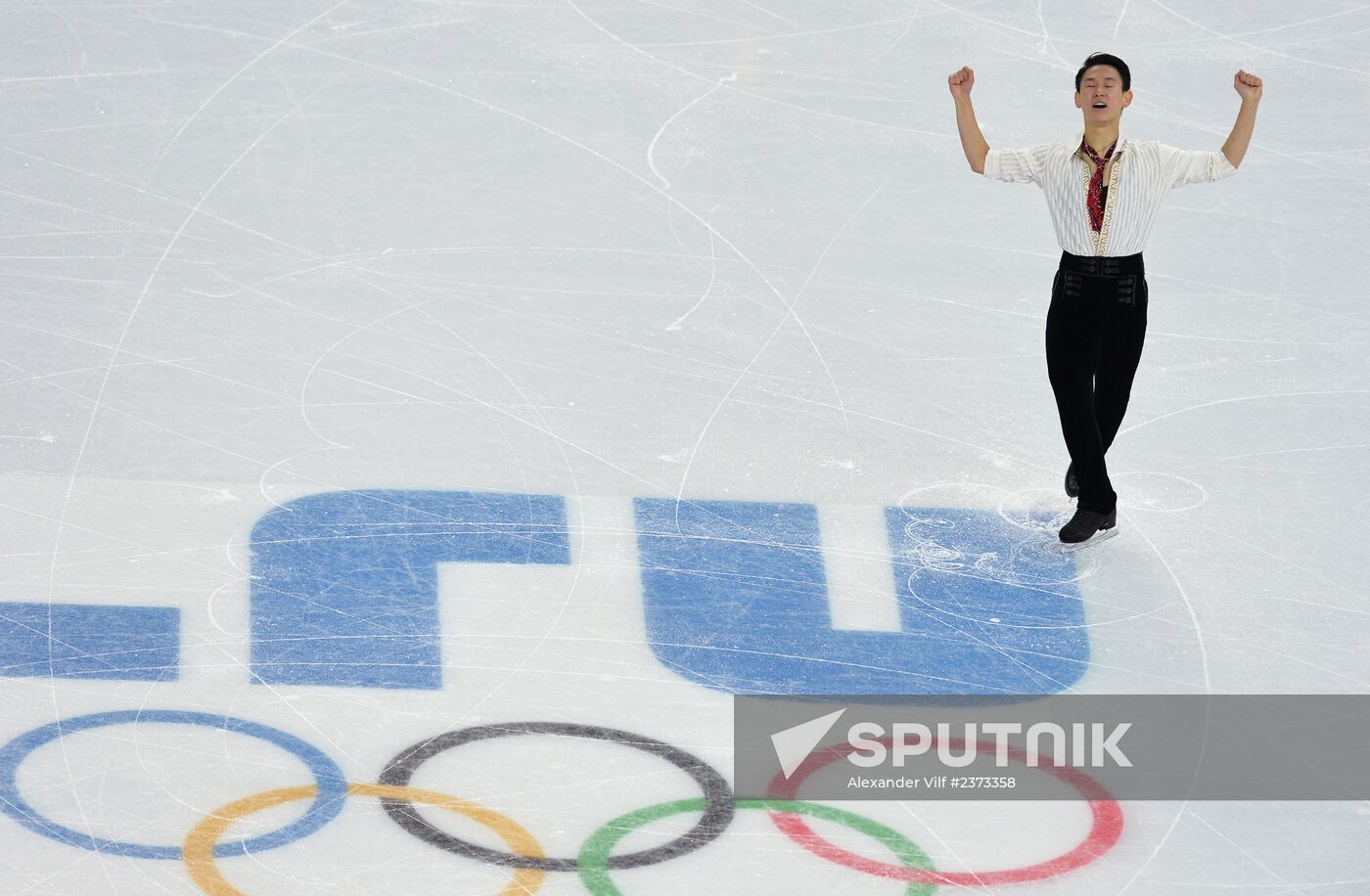 2014 Winter Olympics. Figure skating. Men's singles. Free skating