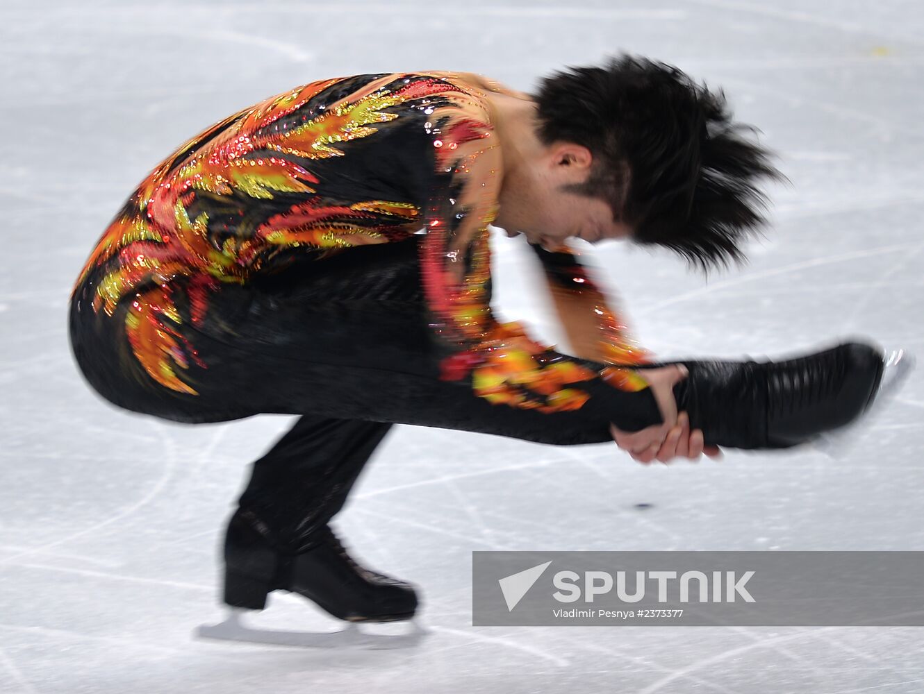 2014 Winter Olympics. Figure skating. Men's singles. Free skating