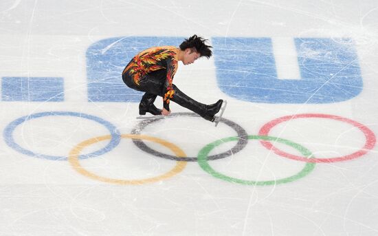 2014 Winter Olympics. Figure skating. Men. Free skating program