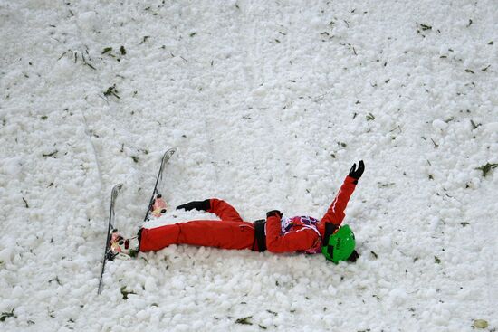 2104 Winter Olympics. Freestyle skiing. Women. Aerials