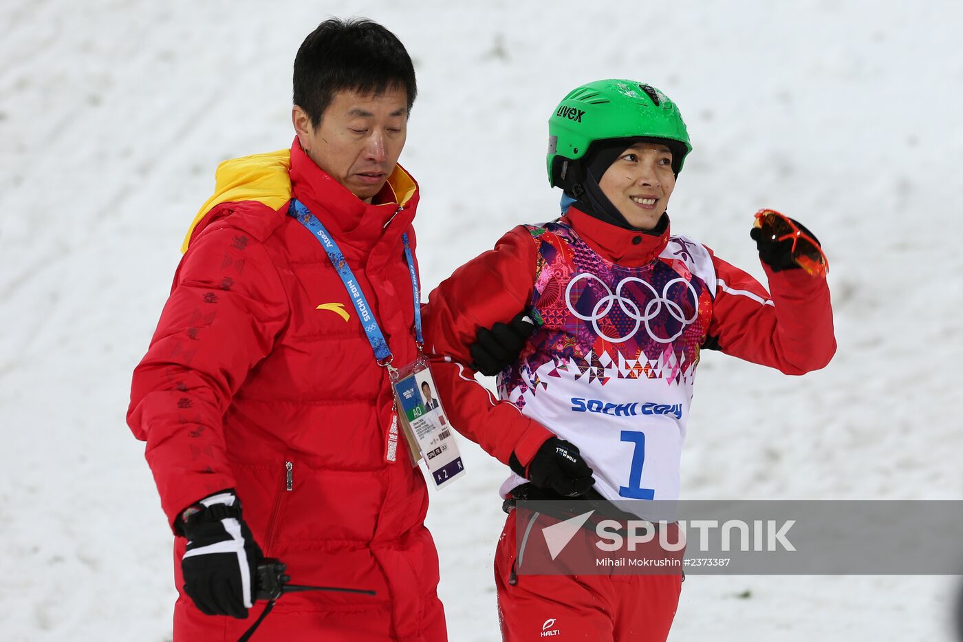 2104 Winter Olympics. Freestyle skiing. Women. Aerials
