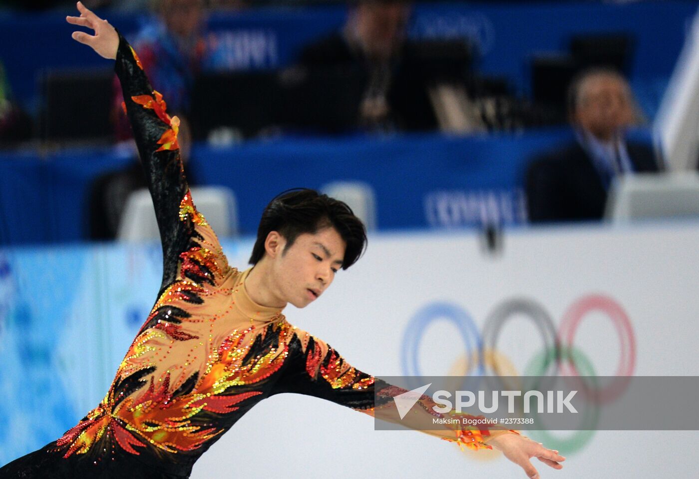 2014 Winter Olympics. Figure skating. Men. Free skating program