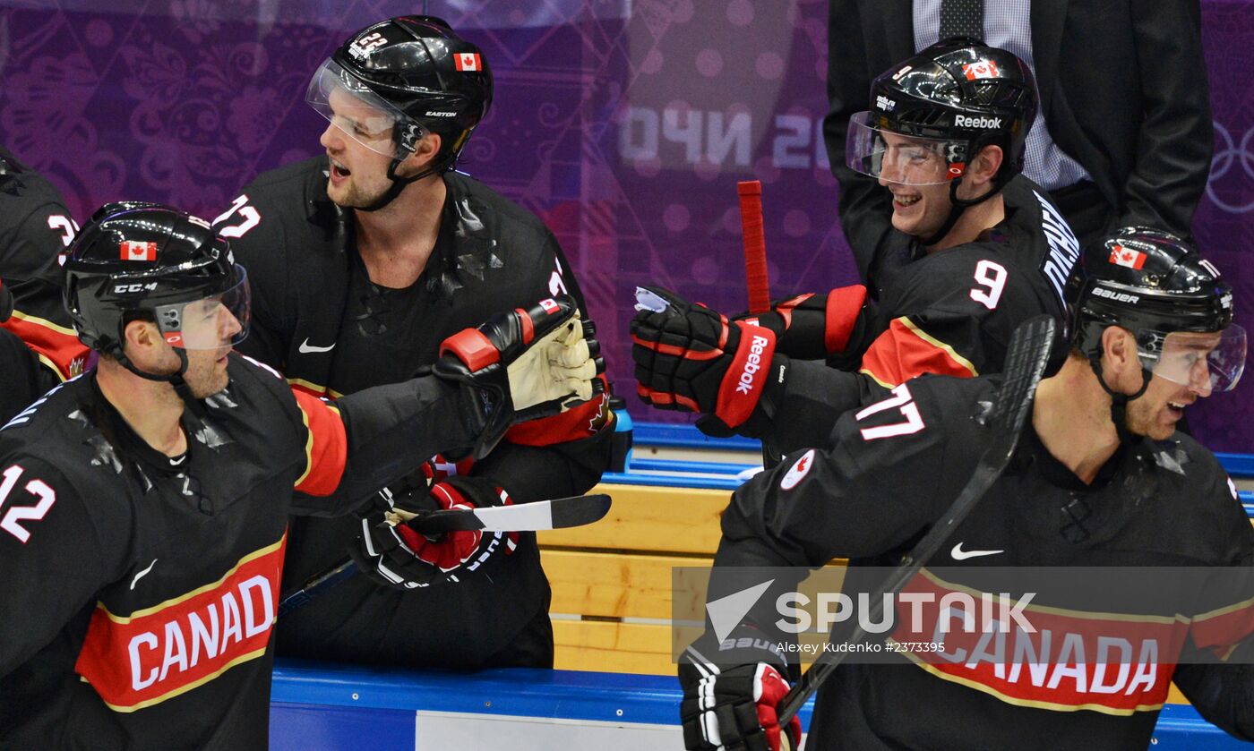 2014 Winter Olympics. Ice hockey. Men. Canada vs. Austria