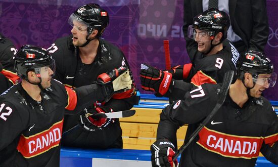 2014 Winter Olympics. Ice hockey. Men. Canada vs. Austria