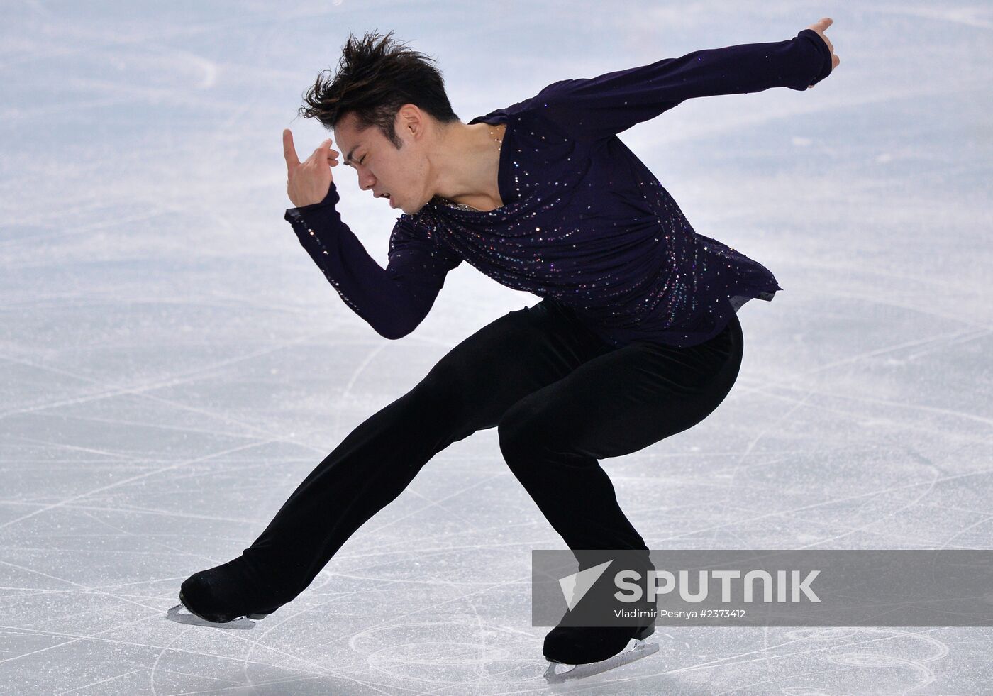 2014 Winter Olympics. Figure skating. Men's singles. Free skating