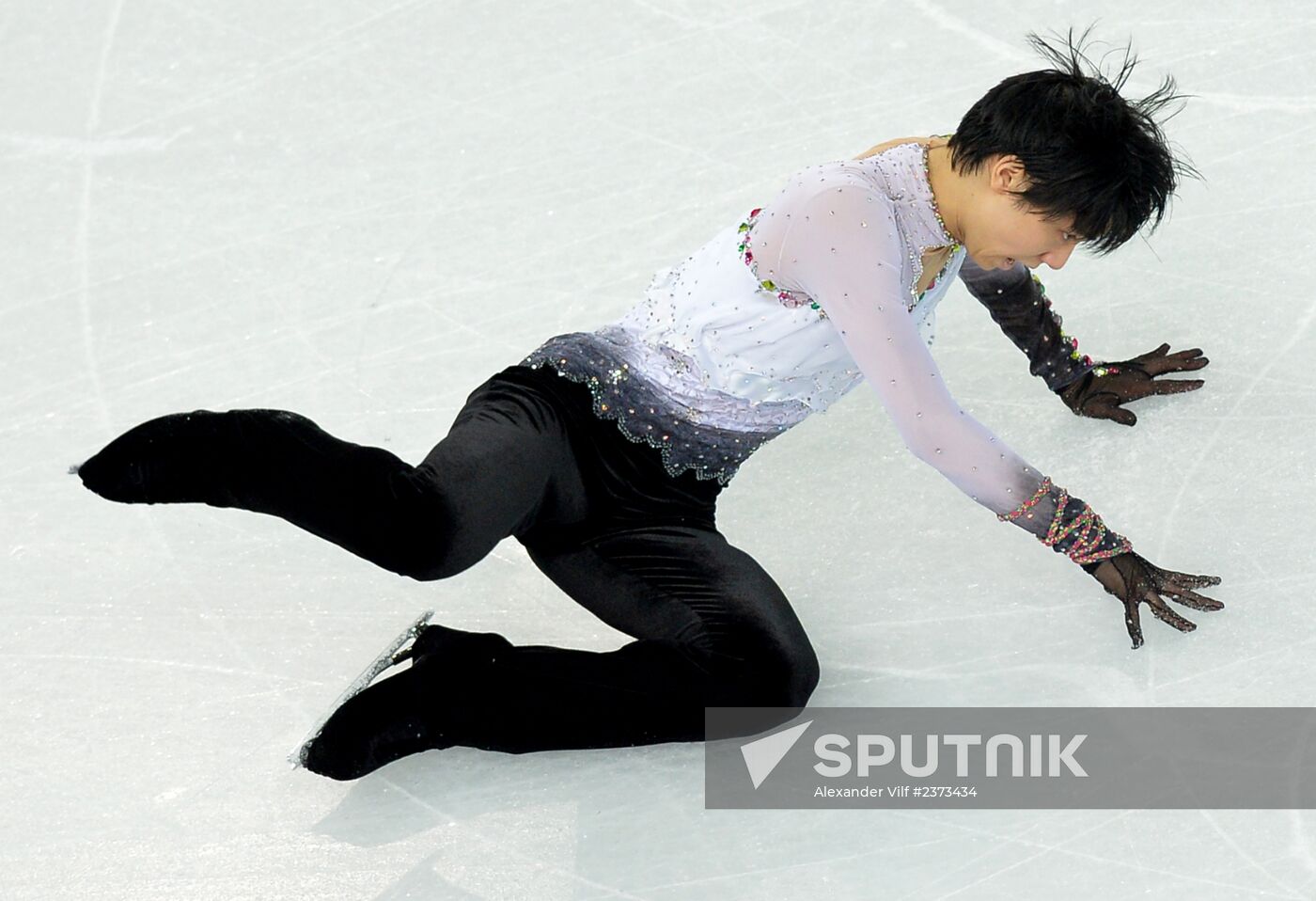 2014 Winter Olympics. Figure skating. Men's singles. Free skating