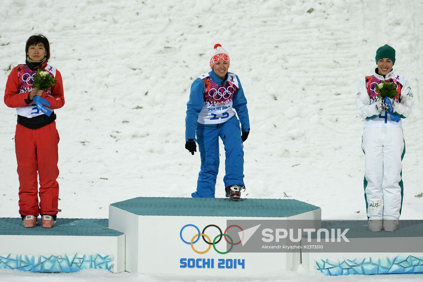 2104 Winter Olympics. Freestyle skiing. Women. Aerials