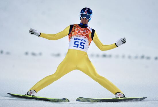 2014 Winter Olympics. Ski jumping. Men. Large hill. Qualification