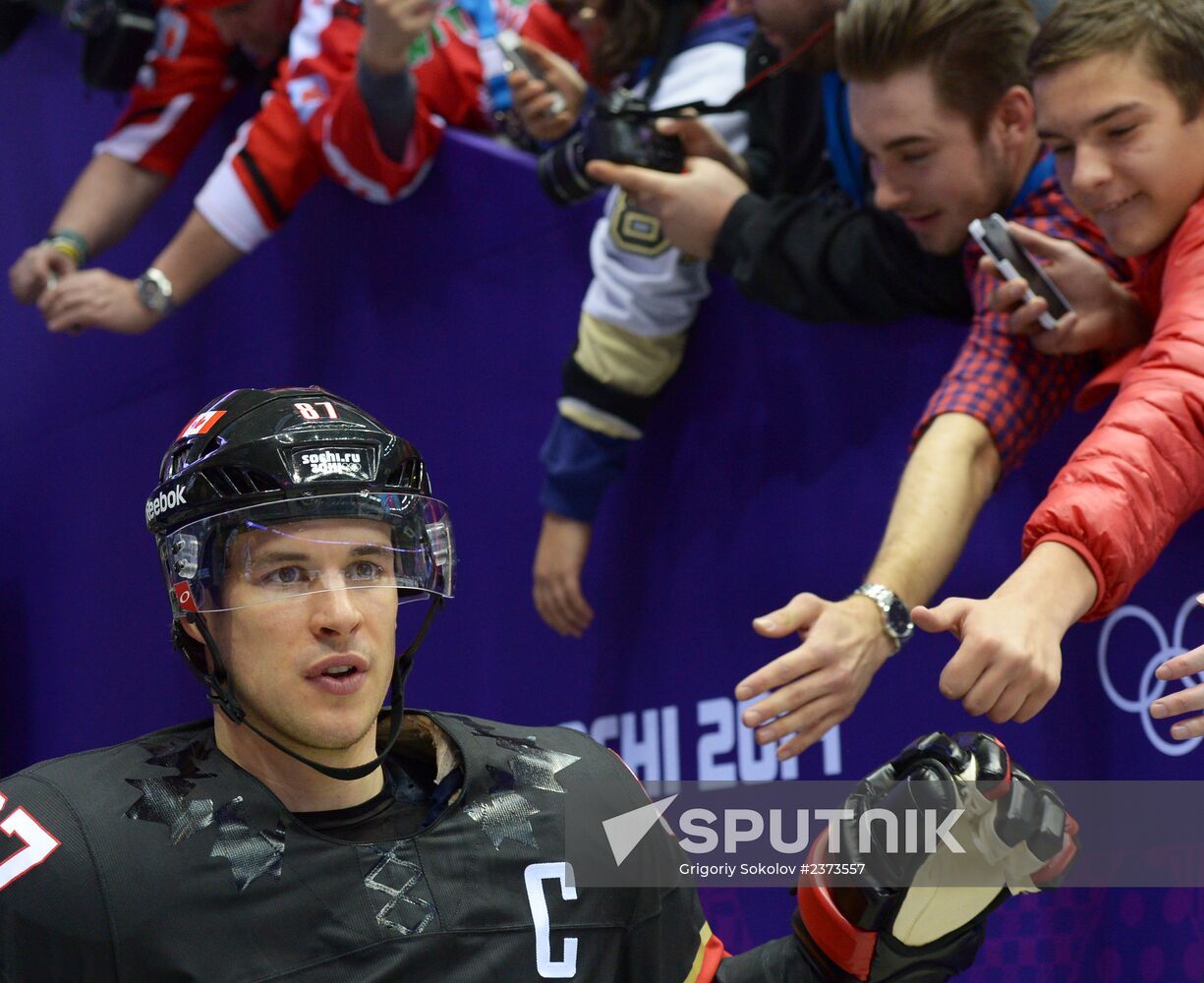 2014 Winter Olympics. Ice hockey. Men. Canada vs. Austria