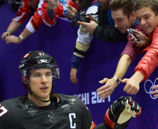 2014 Winter Olympics. Ice hockey. Men. Canada vs. Austria
