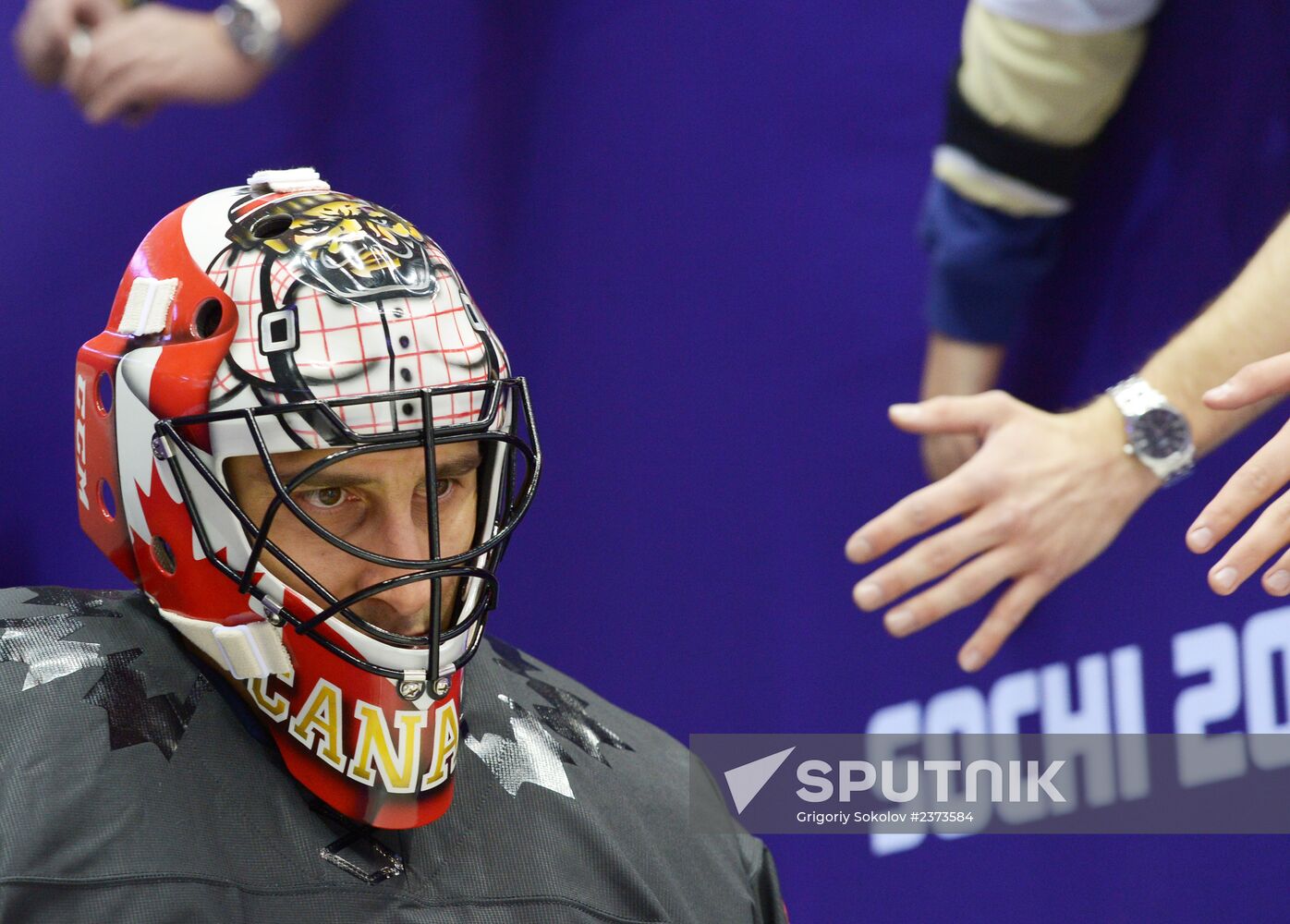 2014 Winter Olympics. Ice hockey. Men. Canada vs. Austria