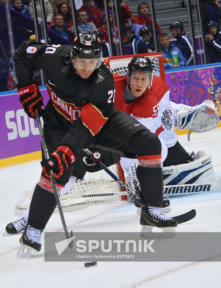 2014 Winter Olympics. Ice hockey. Men. Canada vs. Austria