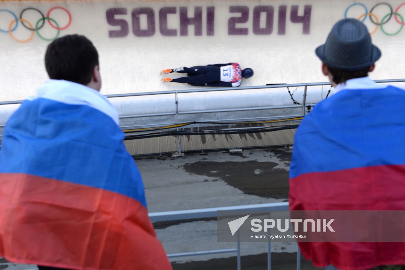 2014 Winter Olympics. Skeleton. Men. Day One