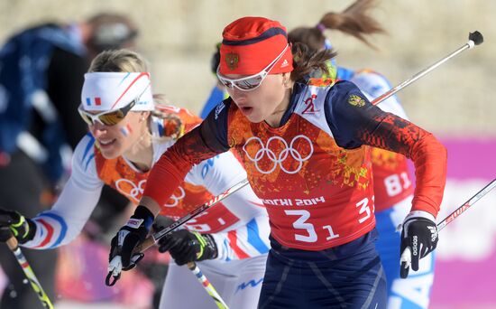 2014 Winter Olympics. Cross country skiing. Women. Relay