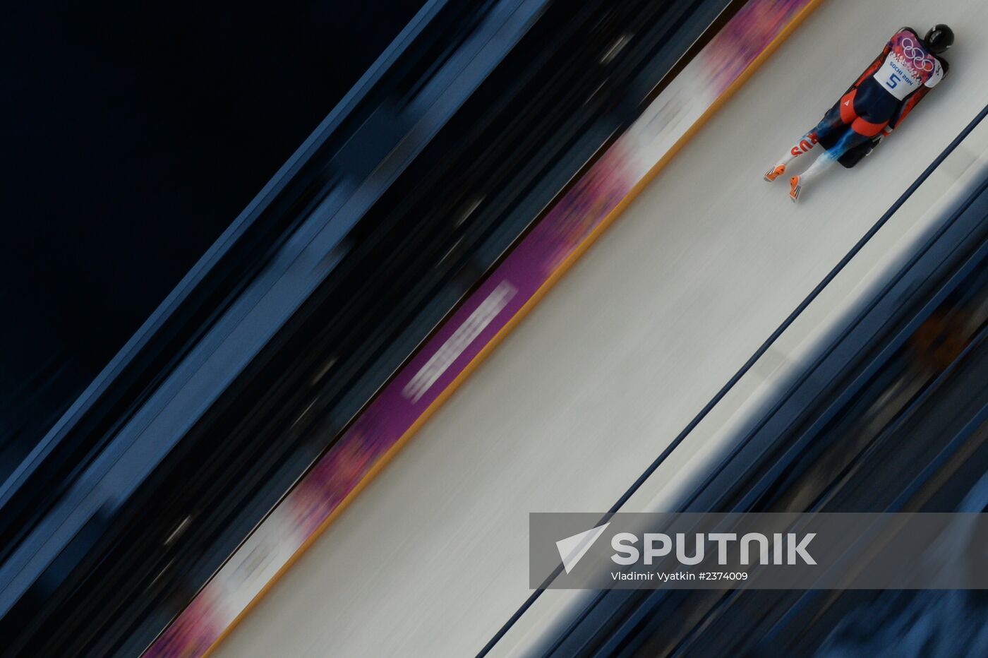 2014 Winter Olympics. Skeleton. Men. Day One