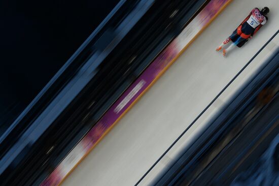 2014 Winter Olympics. Skeleton. Men. Day One