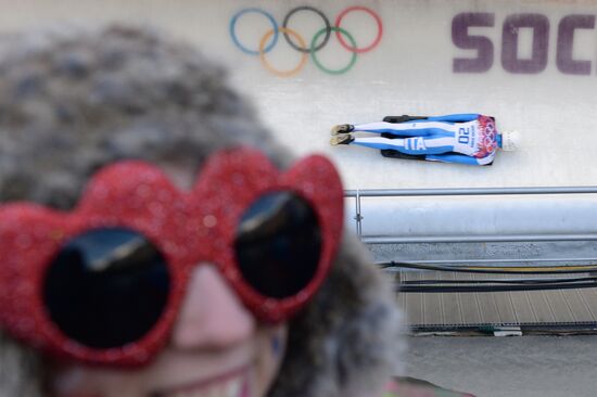 2014 Winter Olympics. Skeleton. Men. Day One