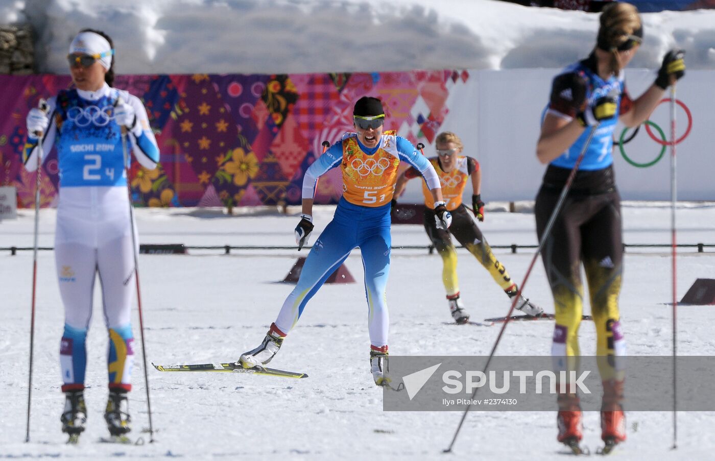 2014 Winter Olympics. Cross-country skiing. Women. Relay