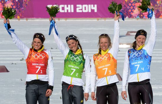 2014 Winter Olympics. Cross-country skiing. Women. Relay