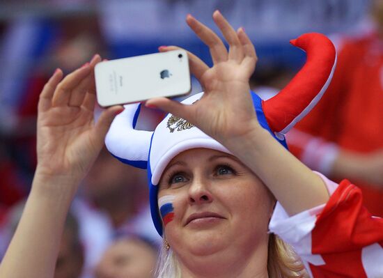 2014 Winter Olympics. Ice hockey. Men. USA vs. Russia