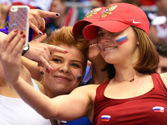 2014 Winter Olympics. Ice hockey. Men. USA vs. Russia