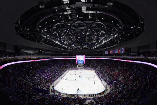 2014 Winter Olympics. Ice hockey. Men. USA vs. Russia