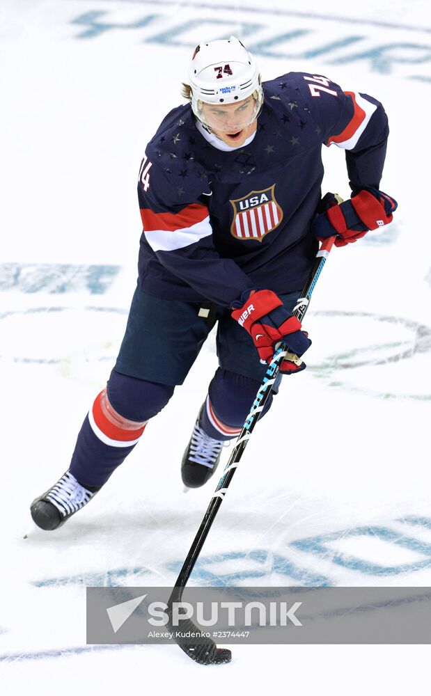 2014 Winter Olympics. Ice hockey. Men. US vs. Russia