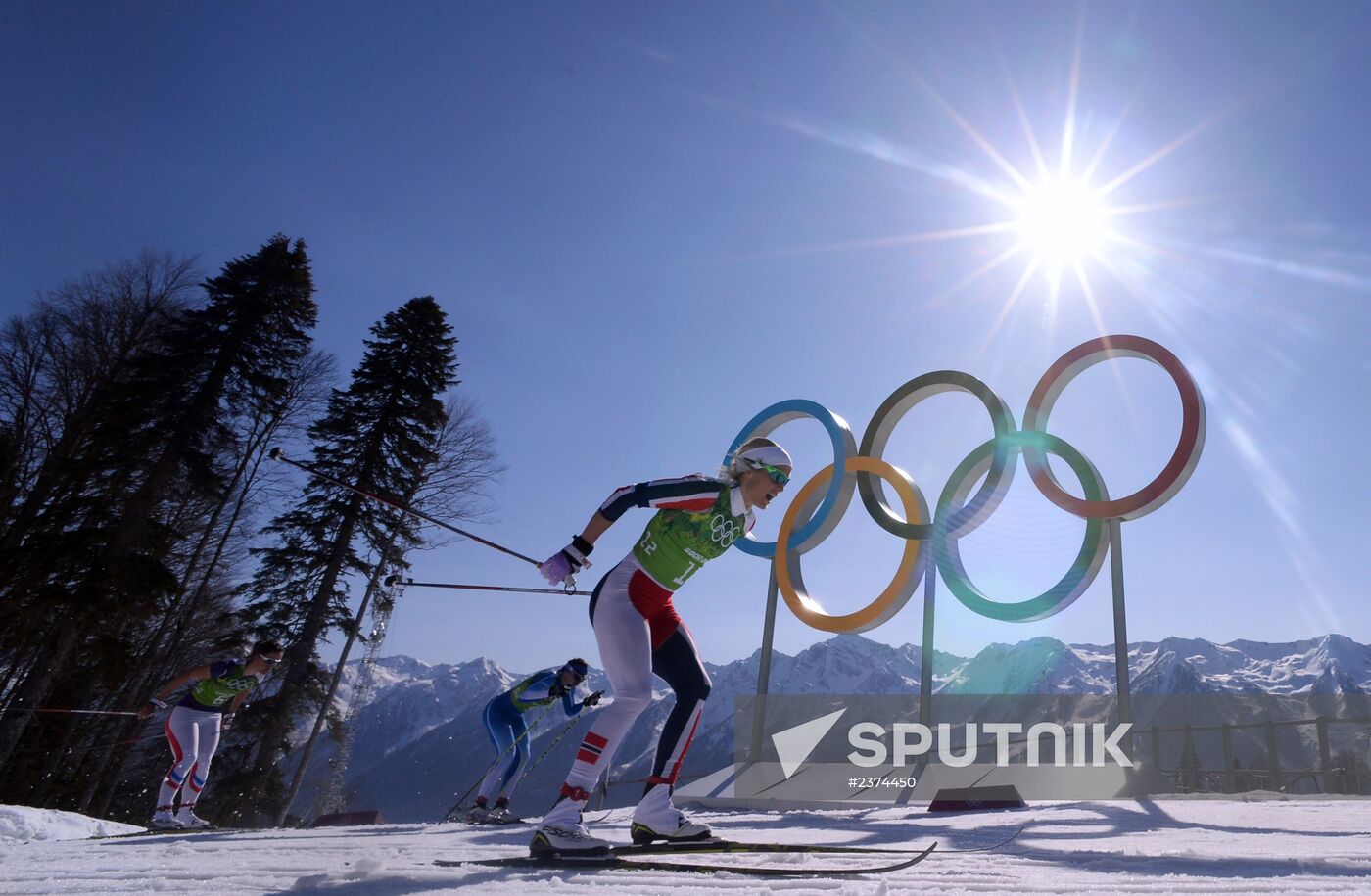 2014 Winter Olympics. Cross-country skiing. Women. Relay