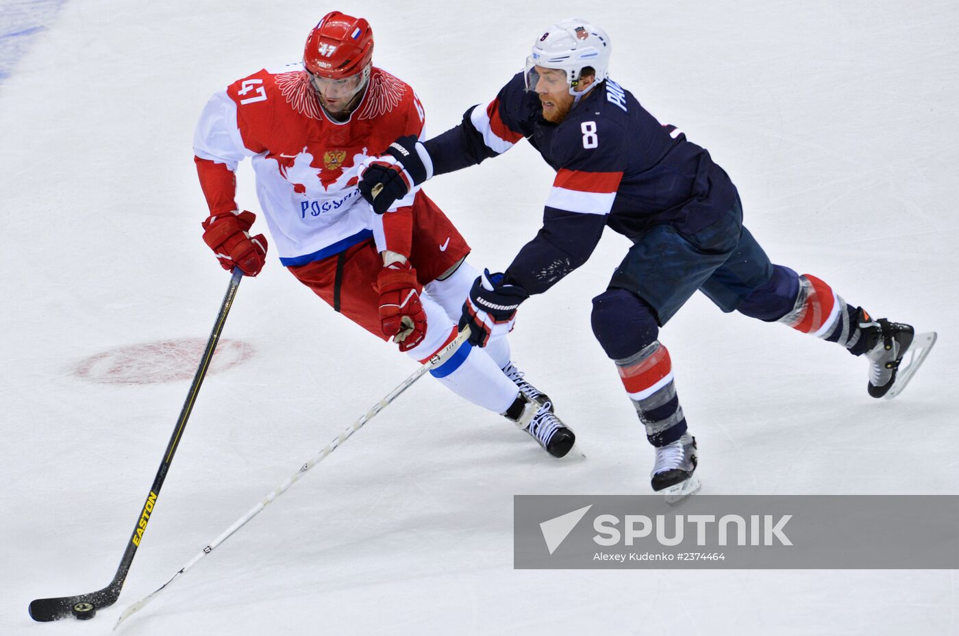 2014 Winter Olympics. Ice hockey. Men. US vs. Russia