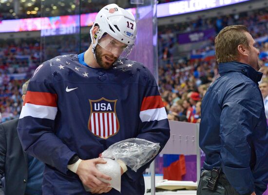 2014 Winter Olympics. Ice hockey. Men. USA vs. Russia