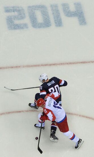 2014 Winter Olympics. Ice hockey. Men. USA vs. Russia