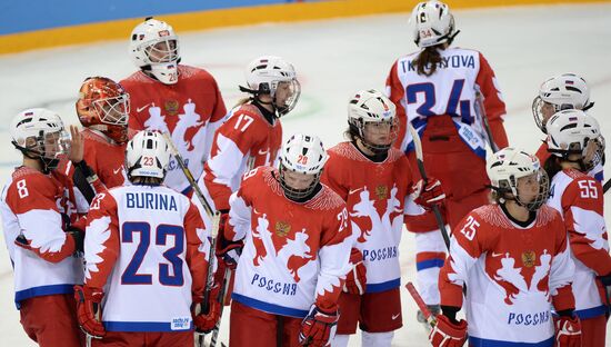 2014 Winter Olympics. Ice hockey. Women. Switzerland vs. Russia